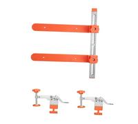 perfeclan 6 Piezas Guía para Cajón Plantilla de Instalación Abrazadera Ajustable con Marcas Dobles Fabricada en Acero Inoxidable y Pp Adecuada para Montaje de, 3 piezas