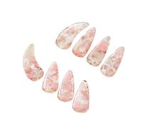 perfeclan 8 piezas de púas de de cítara china, cubiertas de uñas Guzheng para adultos, uñas curvas de doble cara, protección para instrumentos musicales, Style D