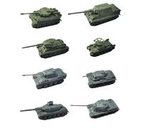 Perfeclan 8 Uds. Modelo de Tanque 1/144, camión Tanque 4D Modelo T34/85, vehículo blindado Coleccionable, decoración de Escritorio para niños pequeños, Regalos