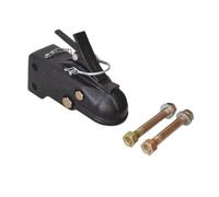 Perfeclan Acoplador Remolque Metal Pesado con Enganche Ajustable y Pernos Montaje Incluidos para Conexion Segura Acuado para Uso en Carretera y Terreno Dificil