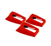 Perfeclan Aguja de Repuesto para grabadora de Vinilo, Accesorio Compacto y Ligero para Tocadiscos CR43, NP27, G6082i0N, y R8005A, 3 Piezas