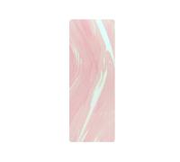 perfeclan Alfombrilla de Ejercicio de Goma para Prácticas Variadas con Grosor de 5.0mm y Textura en Fibra Adecuada para Pilates Rutinas de Entrenamiento Ejercicios Diarios, Rosa Miel