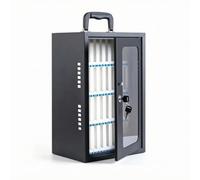 Perfeclan Armario para Móviles con Llave | Seguro, Armario Almacenamiento para Teléfonos, Absorbente, Salones, Oficinas, Profesores, 48 Ranuras