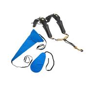 perfeclan Arnés de saxo de saxofón con tela de limpieza, correa profesional de saxo de cuero PU de doble hombro para tenor de soprano alto