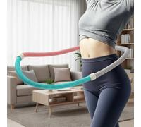 perfeclan Aro de Ejercicio Fitness Aro de Resistencia Aro Deportivo Aro de Entrenamiento con Estructura de Tubo PVC y Núcleo con Resorte Plegable para Guardado