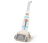 perfeclan Aspiradora de Juguete para Niños Aspiradora Infantil Simulada Madera Limpieza con Panel Delantero y Control Giratorio Adecuada para Educación Temprana Rincón Hogar , Azul