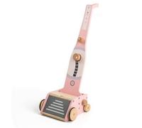 perfeclan Aspiradora de Juguete para Niños Aspiradora Infantil Simulada Madera Limpieza con Panel Delantero y Control Giratorio Adecuada para Educación Temprana Rincón Hogar , Rosa