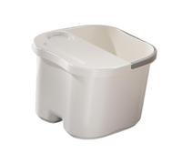 perfeclan Bañera de pies con bañera spa spa resistente cubo de baño de baño de pies liviano recipiente de remojo para pedicura relajación uso doméstico adultos, Pequeño con Tapa