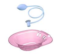 perfeclan Baño de asiento para inodoro con descargador, bidé Universal de 2000ml para inodoros, asiento de colgante, vaginal para la mayoría de los, rosa con descargador