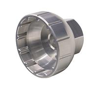 Perfeclan Bicicleta BB Herramienta 12 Muescas 46mm Soporte Inferior instalador Herramienta removedor para 68mm 73mm Externo roscado Taza BB Herramienta de - de Plata