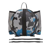 Perfeclan Bolsa de Baloncesto Mochila Balón de fútbol Correa de Hombro Ajustable Almacenamiento de Transporte Impermeable para Equipos de Baloncesto, Azul