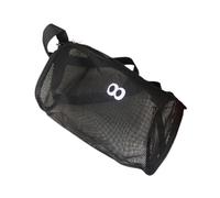 perfeclan Bolsa de malla para cosméticos, bolsa de viaje para el hombro, ligera, bonita, multiusos, con cremallera, de nailon para artículos de tocador, para, Negro