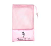 Perfeclan Bolsa de Malla para Zapatillas de Punta, organizadora, Funda Protectora con cordón, Bolsa de Transporte para Zapatillas de Ballet para Principiantes, Rosa