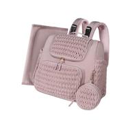 perfeclan Bolsa de pañales, Nailon Resistente, portátil, de Gran Capacidad, para Exteriores, papá, mamá, bebé, Viajes, Rosa