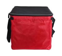 Perfeclan Bolsa para Carrito de Pelotas de Tenis, Compacta Y con Asa, Resistente Cesta de Almacenamiento de Nailon con Capacidad para 150 Pelotas Y Accesorios, Rojo