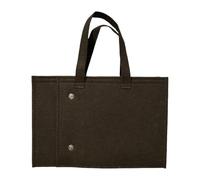 Perfeclan Bolsa para compras, multifunción, superior abierta, plegable y gruesa, para el trabajo, picnic, vacaciones, viajes y oficina, MarrÓn