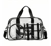 Perfeclan Bolso te Bolsa Tote Bolsa de Viaje Bolso de Hombro PVC con Asa de Mano Fuerte Correa Ajustable y Múltiples Compartimentos Adecuado para Playa Natación Vacaciones Turismo Urbano