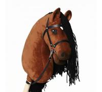 Perfeclan Caballo con Sonidos Suave, Marrón Oscuro, 80 Cm | Musical, Caballito , Ligero, Juguete, para Interiores, Jardín, Niños