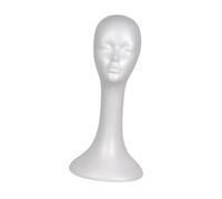 perfeclan Cabeza de maniquí de espuma, expositor de sombreros para auriculares, centro comercial, viajes