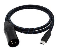 perfeclan Cable de conexión tipo C a XLR Línea de audio con núcleo de cobre puro Plug and Play de calidad de sonido para altavoz de audio de tableta, 100cm