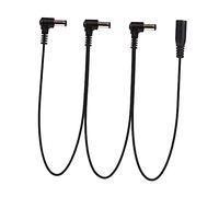 perfeclan Cable de efectos de cadena de margarita Cable de alimentación de ángulo, profesional, Cables de pedal de efecto de guitarra eléctrica para, 3 vías