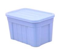 Perfeclan Caja de Almacenamiento en Miniatura con Tapa a Escala 1/12, Organizador de Colecciones, Adorno para micropaisaje, decoración de Edificios y paisajes, Azul