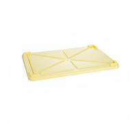 Perfeclan Caja de Fermentación Comercial para Contenedor Bandeja Cubeta Diseñada para y Expansión Homogénea de Adecuada para Panaderías Pizzerías Cocinas de, Amarillo, Tapa Para Caja De Masa