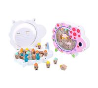 perfeclan Caja de para de bebé, lindo contenedor de almacenamiento de para niños, organizador de recuerdos para niños, caja de ahorro de