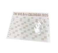 perfeclan Calendario de pared 2026 Calendario de año completo Planificador decorativo de para empresas Festival de Grupos de estudio, CafÉ