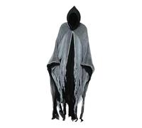 Perfeclan Capa de Halloween, Capa de Mago para Sala de, Fiesta temática para Adultos, Hombre y Mujer, Gris Negro