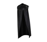 Perfeclan Capa de Terciopelo, Disfraz gótico de Halloween, Accesorios para Rave, Disfraces de Carnaval, Negro