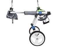 perfeclan Carrito para Perro con Apoyo Trasero con Estabilidad Mejorada Silla de Apoyo para Movilidad Arnés Acolchado Antideslizante Chasis Ligero de Aluminio, Gris, S Versión Lujo