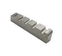 perfeclan Cejuela para bajo, piezas de guitarra, aleación de titanio, accesorio de repuesto de fondo plano, reparación de guitarras de precisión, cejuela, 43 X 5.8 X 10 Mm