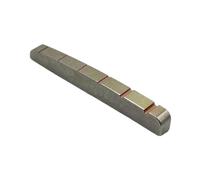 perfeclan Cejuela para guitarra eléctrica y bajo, pieza de guitarra, aleación de titanio, ranurada, herramienta de luthier de precisión, accesorio de, 42 X 3.5 X 5.1 Mm