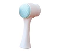 perfeclan Cepillo de limpieza facial, limpiador exfoliante de cerdas suaves, cepillo limpiador exfoliante de cepillos de belleza de limpieza manual, Azul
