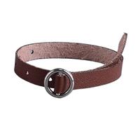 Perfeclan Cinturón de Cuero Sintético para Muñecas, Accesorio de Vestir, Miniatura, para Figuras de Acción Masculinas de 6 Pulgadas, Escala 1:12, MarrÓn