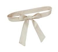 Perfeclan Cinturón de piel sintética para mujer, estilo obi, para vestido o abrigo, 4 cm, Beige