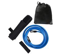 Perfeclan Cinturón de Resistencia para Natación, Accesorio con Bolsa de Almacenamiento, Equipo Portátil, Correa de Entrenamiento de Natación para Adultos Y Niño, Rojo