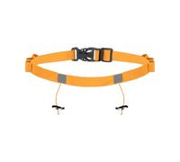 Perfeclan Cinturón de triatlón para Hombre y Mujer con portanúmeros, fácil de Instalar, portátil, Profesional y Ajustable, Naranja