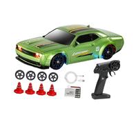 Perfeclan Coche de derrape RC a Escala 1/43, Coche de Carreras de derrape, Modelo de de derrape RC a Escala 1/43, Coches de Control Remoto para niños y niñas, Verde Claro