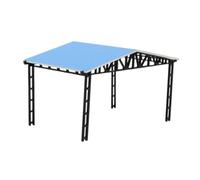 Perfeclan Cochera en Miniatura, Modelo de cobertizo pequeño, Diorama, diseño 1/64 1/87, Accesorio fotográfico versátil para exhibición de Coches de Juguete,