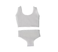 Perfeclan Conjunto de Ropa Interior para Figura a Escala 1/12, miniconjunto de lencería, Ropa de muñeca de Cosplay, vístete para muñeca de acción de Mujer de 6, Blanco