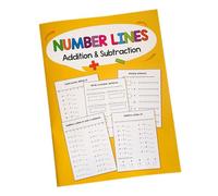 Perfeclan Cuaderno de Ejercicios de matemáticas, práctica de matemáticas, Plan de Estudios de educación en el hogar, y resta hasta 20, línea numérica para