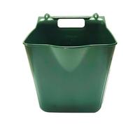 Perfeclan Cubo de Alimento para Caballos con Ganchos para Colgar. Contenedor de Almacenamiento de Alimento de PP Reforzado. Fácil de Instalar. Resistent, 14l