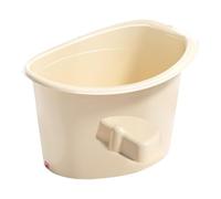 perfeclan Cubo de baño para niños, cubo para shower, base antideslizante, para sentarse y sumergirse, para niños y niñas de 5 a 8 años, Off White S