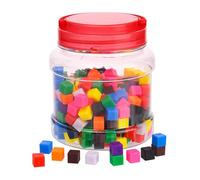 Perfeclan Cubos de centímetros de 1 cm con 10 Colores, Juguetes educativos para clasificar Colores, Cubos de conteo matemático para Maestros de educación, 300 Piezas