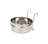 Perfeclan Cuenco Colgante de Acero Inoxidable para Perros, Cuenco para Comida para Gatos, Cuenco para Cachorros, Cuenco Antideslizante para Agua Y Comida, Diámetro 12CM