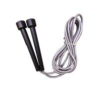 Perfeclan Cuerda de Saltar Ajustable de 270 a 280 cm, silenciosa, para Juegos Escolares, Entrenamiento en Interiores, césped y Suelo de Cemento, Gris