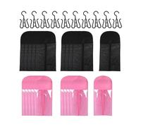 perfeclan de extensión de cabello 10x con bolsa de almacenamiento con una caja transparente de protección de cierre con cremallera portátil para, 30x80cm