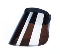 Perfeclan de Soldadura Pantalla Facial Protector Facial Visor de Metal Máscara de con Rápida y Orificios de Ventilación, Visera De Soldadura Elástica Agrandada, Marrón, Marrón Té